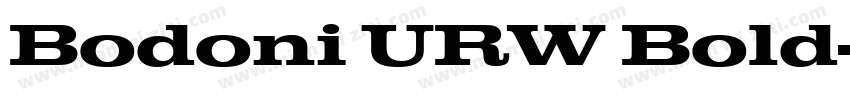 Bodoni URW Bold字体转换